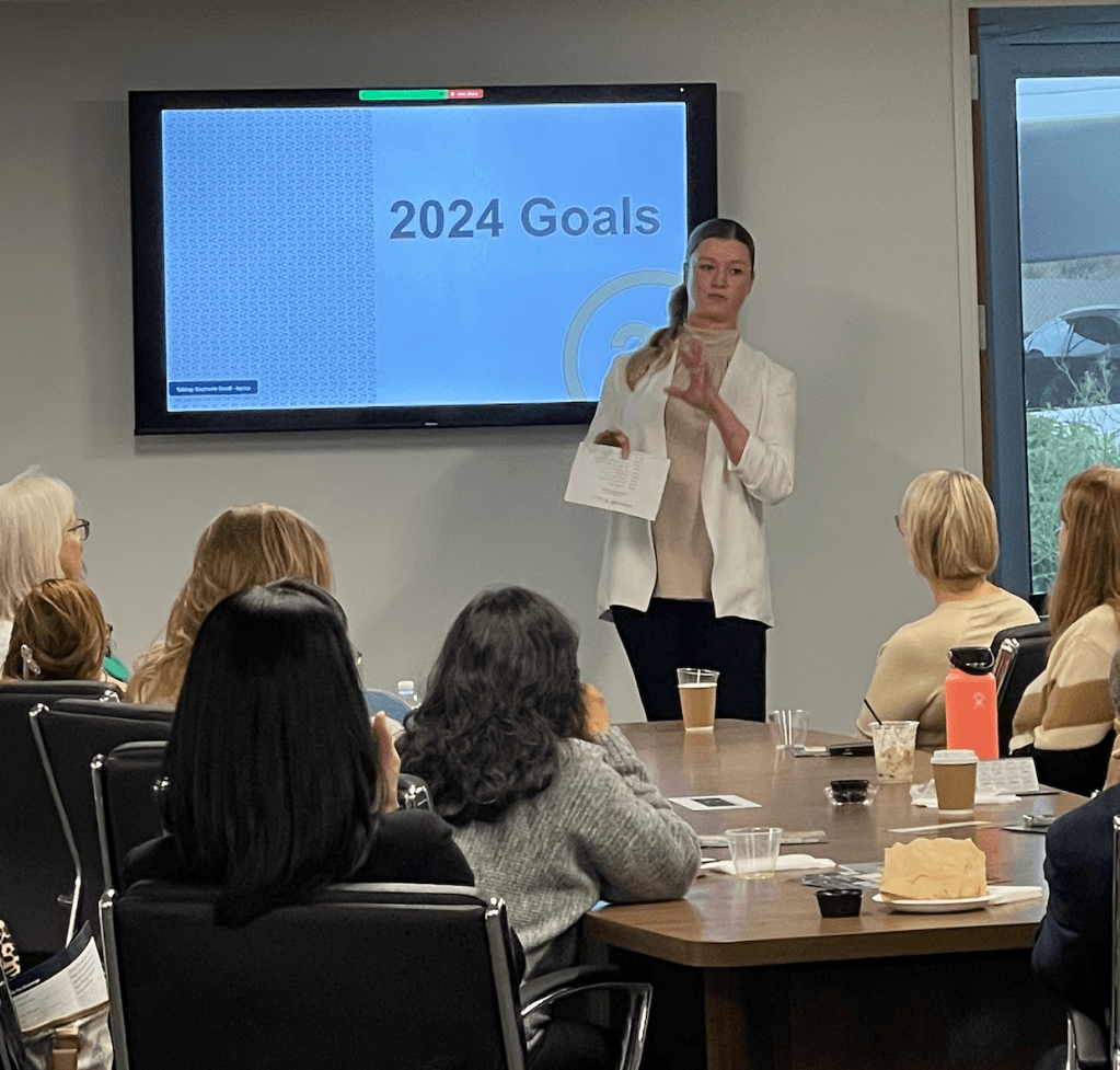 Century 21 Discovery sales meeting discussing goals